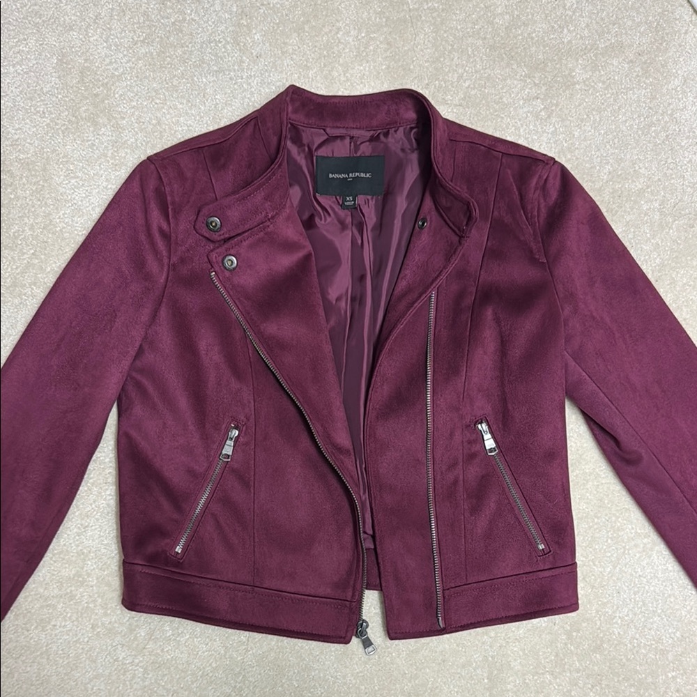Banana Republic Vegan Suede Jacket - Fitted Design